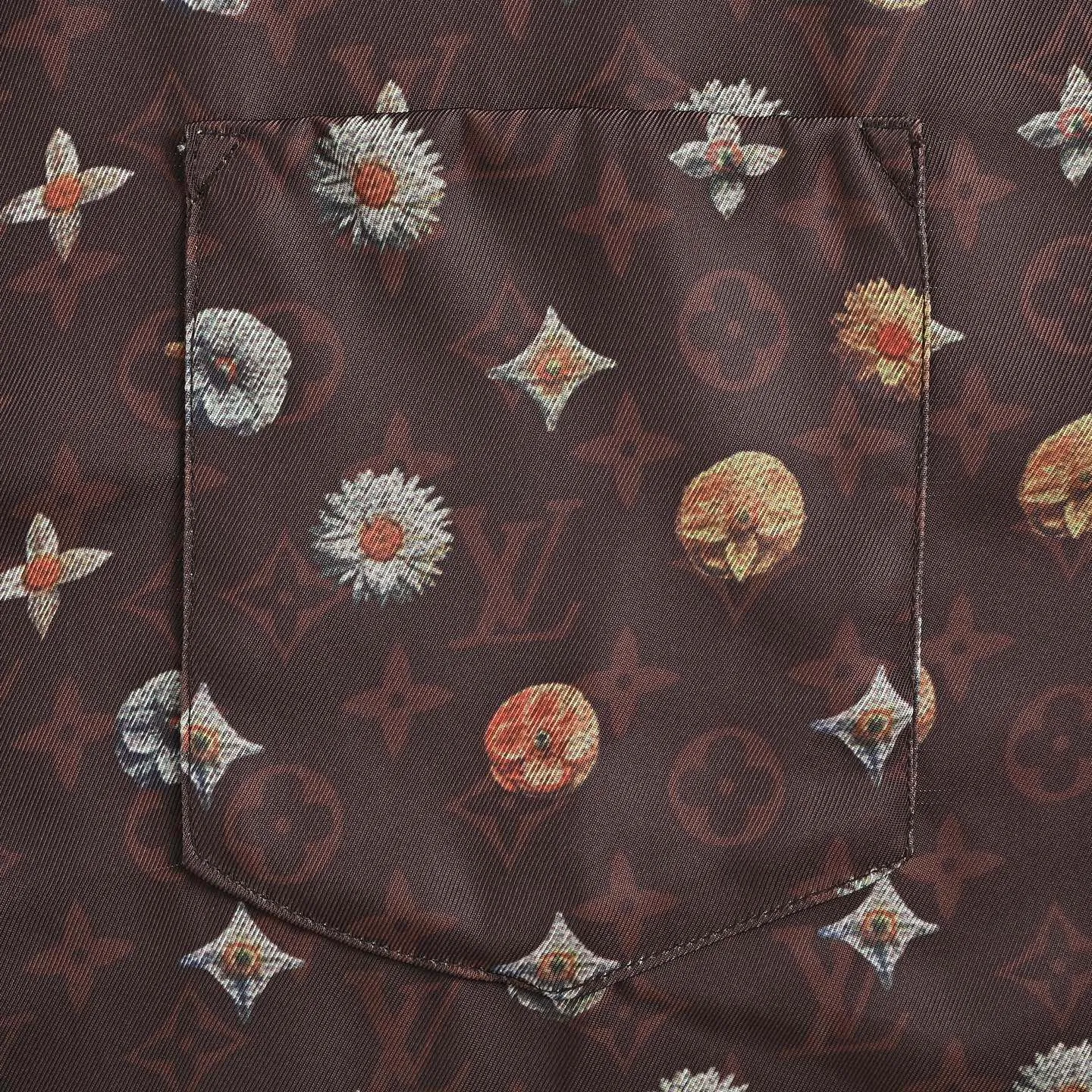 Louis Vuitton/Louis Vuitton 26ss presbyopia daisy all-print suit short-sleeved shirt